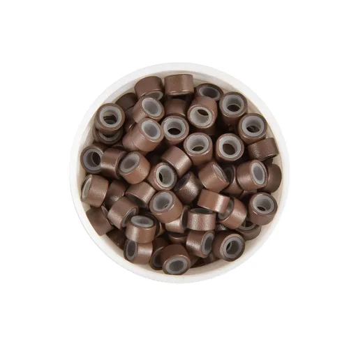 Miniatura 2 de 1000 anillos de microeslabones de silicona de alta calidad, cuentas forradas de 0.197 in para extensiones de cabello con punta I