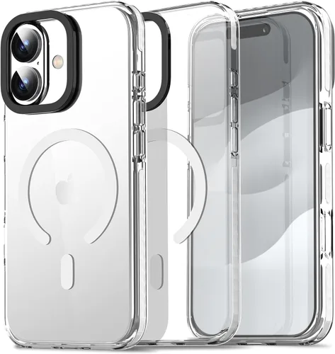 Miniatura 68 de AICase Funda protectora para iPhone 16 compatible con iPhone 16, delgada, ligera, transparente [no amarillenta] Diseño vibrante