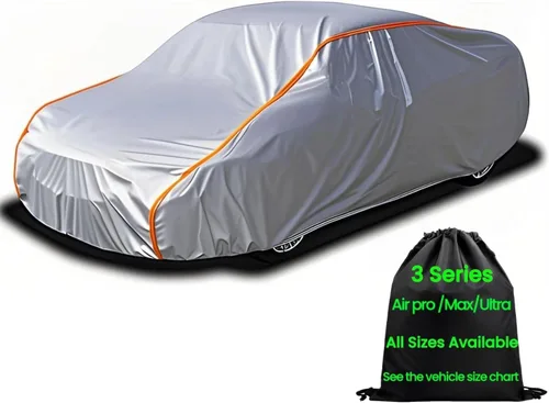 Miniatura 32 de Cubierta impermeable para todo tipo de clima para la nieve del coche Hatchback, lonas de coche Tamaño como: Golf GTI, VW Beetle Interior Algodón