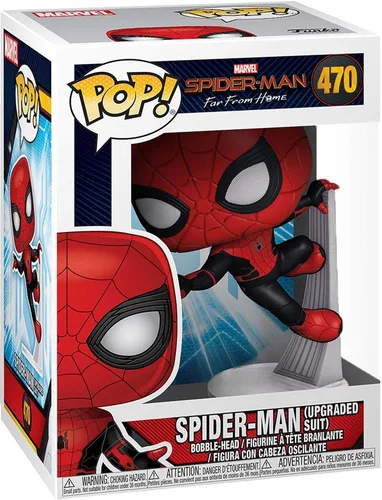 Miniatura 5 de Funko Pop! Marvel: Spider-Man Far from Home - Traje mejorado de Spider-Man, multicolor, estándar