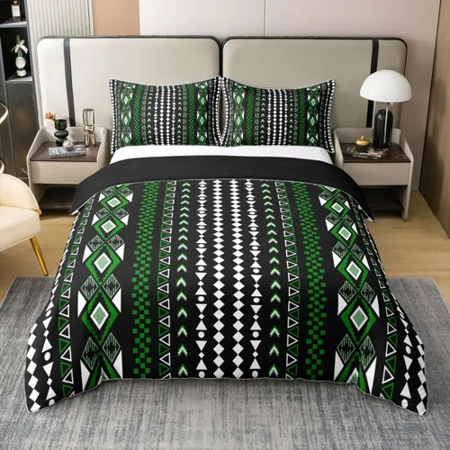 Miniatura 41 de Erosebridal Bohemian 100% Natural Cotton Duvet Cover Twin Country Southwestern Bedding Set Boho Aztec Arrows Diamond Comforter Cover Black Gray