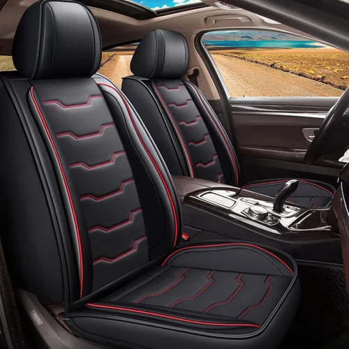 Miniatura 18 de DISUTOGO Fundas de Asiento Compatibles con Ford Maverick 2022 2023 2024 2025: Juego Completo de Fundas de Asiento para Coche 5 Asientos de Seda