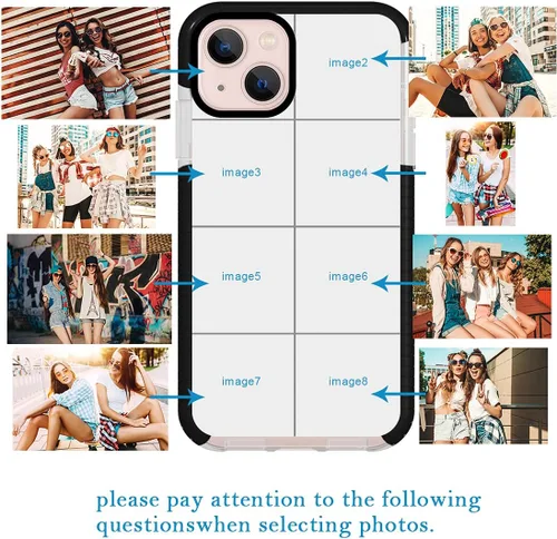 Miniatura 2 de Funda de teléfono personalizada para iPhone 13 personalizada con collage de múltiples imágenes, funda resistente a los arañazos, a los golpes, funda