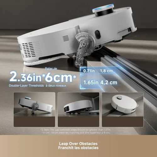 Miniatura 2 de DREAME X50 Ultra Robot Aspirador y Fregona Completa con Autovaciado y Limpieza Automática de la Fregona, 20,000Pa de Succión, Evite Obstáculos