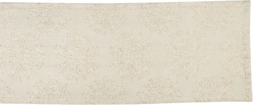 Miniatura 2 de Colección de mesa navideña DII Sparkle Metallic, camino de mesa, 14x72 pulgadas, copos de nieve en jacquard