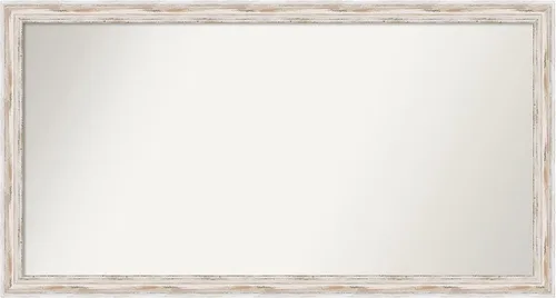 Miniatura 59 de Amanti Art Espejo de baño blanco para sobre el fregadero, 30 x 35 pulgadas, espejo de tocador rectangular estrecho de Eva de oro blanco, marco