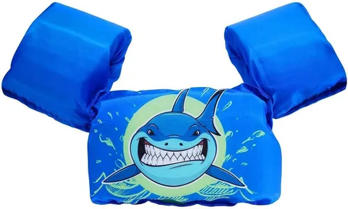 AmazeFan Chaleco salvavidas de natación para niños, para piscina, flotadores de ayuda para nadar, chaleco de natación con bolsa de almacenamiento,