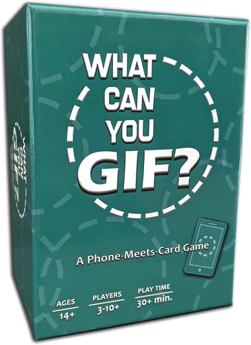 ¿Qué puedes GIF? El divertido juego de cartas divertido para los amantes de los GIF - Juegos y regalo para adultos, adolescentes y preadolescentes -