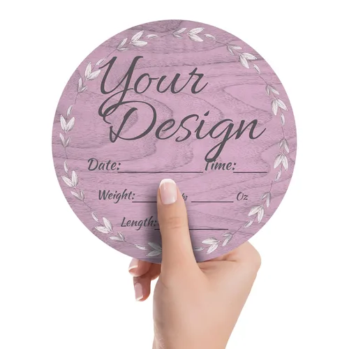 Miniatura 2 de Letrero de anuncio para bebé recién nacido, nombre personalizado para revelación de género, niña y niño, neutro, decoración de pared, regalos