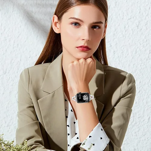 Miniatura 6 de for Apple Watch Band 38mm 40mm 41mm 42mm 44mm 45mm 46mm 49mm iWatch Bands Series 11 10 9 8 7 6 5 4 3 SE Bling Metal Bracelet Women Dressy Cute Strap