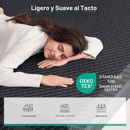 Miniatura 7 de Novilla Colchón Queen de espuma viscoelástica de gel Queen de 12 pulgadas para alineación espinal, apoyo sensible y comodidad refrescante
