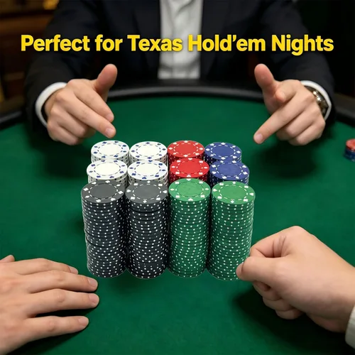 Miniatura 7 de SEETOOOGAMES Fichas de póquer de casino - 100 piezas 0.41 oz Diseño adecuado - 4