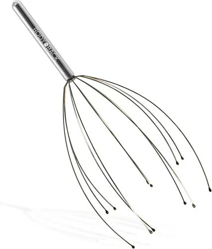 Body Back Masajeador de cuero cabelludo, rascador de cabeza, masajeador manual de cabeza para aliviar el estrés, rascador relajante del cuero