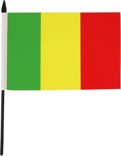 Miniatura 78 de AZ FLAG Sierra Leone Bandera de mesa 5'' x 8'' - Bandera de escritorio de Sierra Leona 21 x 14 cm - Bastón y base de plástico negro