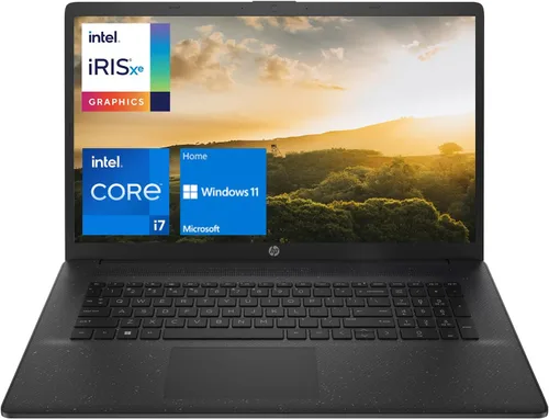 HP Laptop 17t más reciente, pantalla HD+ de 17.3 pulgadas, procesador Intel Core i7-1165G7, 16 GB DDR4 RAM, 1 TB PCIe SSD, Wi-Fi, Bluetooth, HDMI,