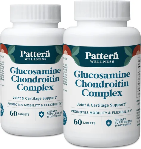 Miniatura 10 de Pattern Wellness Complejo de glucosamina condroitina – 60 tabletas MSM y ácido hialurónico: apoya la salud de las articulaciones, cartílagos