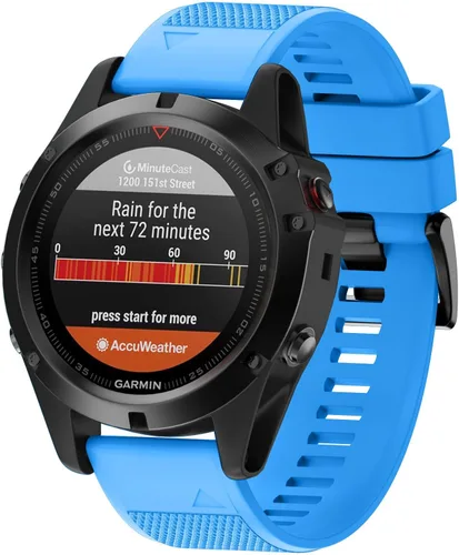 Miniatura 4 de ANCOOL para Fenix 5/6/7 Banda de 22 mm de silicona suave Compatible con Garmin Fenix 5 Plus/6 Pro/8 47mm/7 Pro/Approach S60/S62 Banda