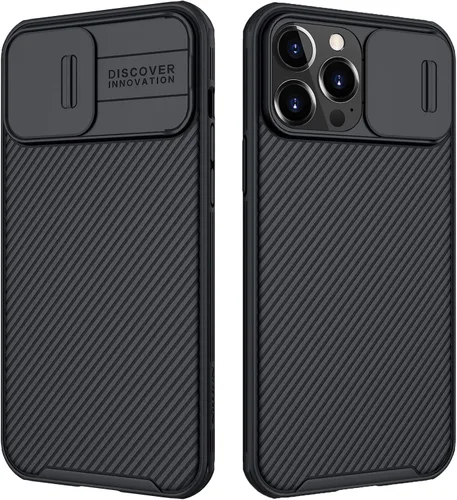 Miniatura 10 de Mangix Funda para iPhone 13 con Cubierta de Cámara, Ajuste Delgado Funda Protectora de Policarbonato Resistente a Golpes con Cubierta Deslizante