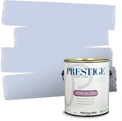 Miniatura 100 de Prestige Paints. - Base y pintura para exteriores en un solo galón, 1 galón. plano, comparable con Sherwin Williams Topsail. SW6799-PCM