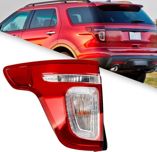 Miniatura 9 de FIONE Para Ford Explorer Conjunto de luz trasera 2016 2017 2018 2019 freno trasero lámpara policía interceptor utilidad luces traseras reemplazo