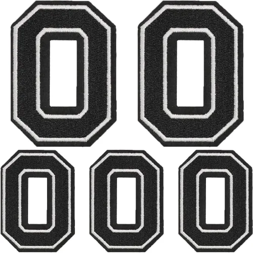 Miniatura 7 de Parches de números para planchar, 5 piezas de parches de números bordados completos para ropa, vestido, sombrero, jeans, accesorios de bricolaje