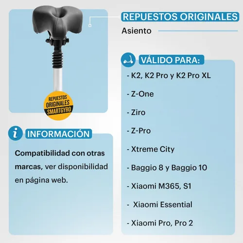 Miniatura 2 de SMARTGYRO Xtreme - Asiento de skate, unisex para adultos
