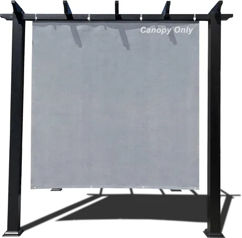 Miniatura 9 de Alion Home Panel de privacidad con ojales en 2 lados para patio, toldo, ventana, pérgola, terraza o cenador (6 x 8 pies, beige Banha)