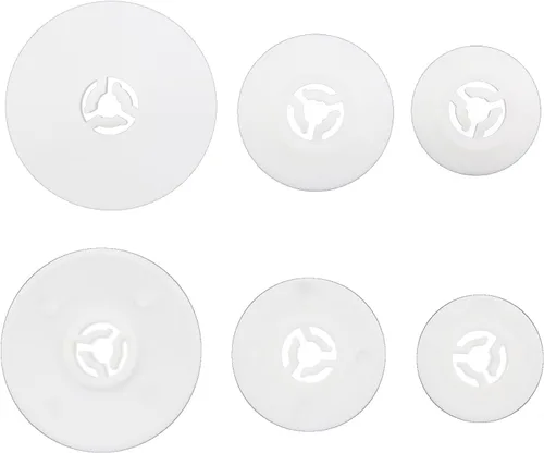 Miniatura 3 de CXMTECH Cubierta de bobina de repuesto para máquina de coser, 3 piezas, 40/30/0.984 in, soporte roscado de plástico blanco