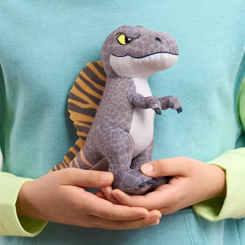 Miniatura 4 de JURASSIC WORLD Rebirth - Spinosaurio de peluche pequeño, dinosaurio de peluche de 7 pulgadas de alto, a partir de 3 años