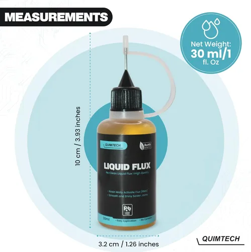 Miniatura 4 de Gota de flujo de soldadura líquida (30 ml/1 oz.) Flujo de soldadura líquida RMA Flujo de soldadura Soldadura eléctrica Flujo líquido sin