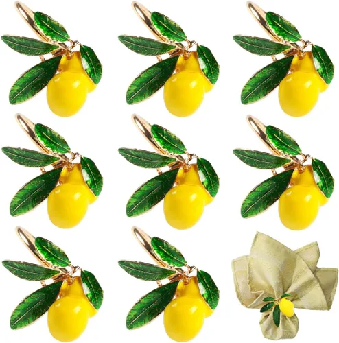 Miniatura 8 de Juego de 6 servilleteros de flores doradas, con diamantes de imitación dorados, para bodas, cenas, fiestas, decoración navideña de vacaciones, 6