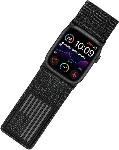 Miniatura 9 de Tefeca Serie Fortitude USA Band Ultra Ancho Compatible con Apple Watch Ultra 2/Ultra 49mm, Serie 10 46mm, Serie 9/8/7 45mm, SE2/SE/6/5/4 44mm
