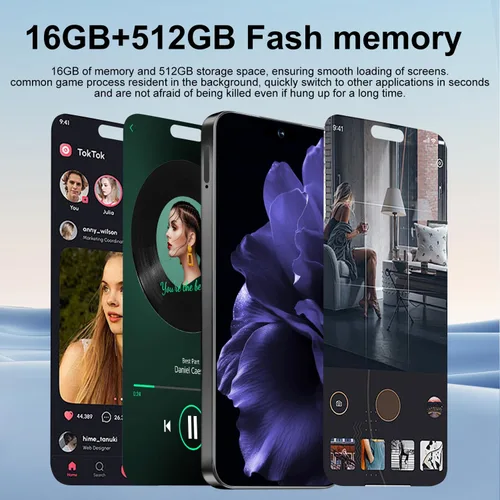 Miniatura 2 de 16PM Smartphone: Massive 6.99" FHD+ Screen Epic 7000mAh Battery Life 16+512GB Extreme Speed 108MP Pro Camera Unlocked Android Superior to