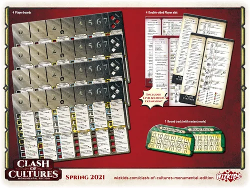 Miniatura 4 de Clash of Cultures: Monumental Edition Board Game WizKids - Nueva edición
