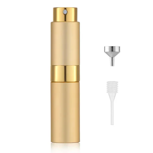 Miniatura 24 de LISAPACK Botella de spray de perfume de 8 ml con atomizador para viajes, dispensador de colonia recargable vacío, rociador portátil (Negro mate)