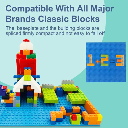 Miniatura 6 de Ladrillos de construcción compatibles con Lego Classic, 500 piezas de bloques de construcción básicos a granel en color aleatorio