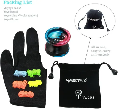 Miniatura 3 de Magicyoyo V6 - Yoyo con respuesta Negro Azul Rosa - Responsive Yoyo