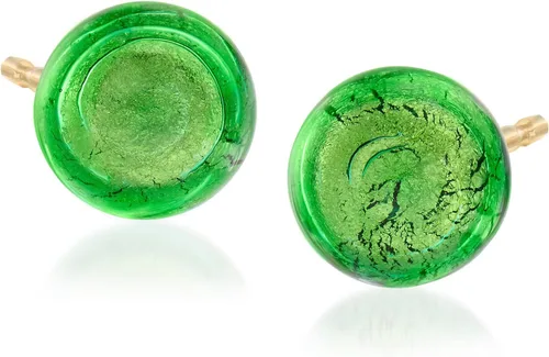 Miniatura 3 de Ross-Simons Conjunto de joyas de cuentas de cristal de Murano multicolor italiano 3 pares de pendientes en oro de 18 quilates sobre plata esterlina