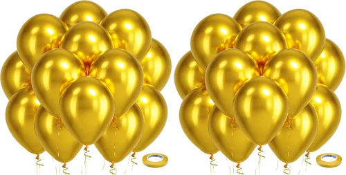 Miniatura 108 de Bezente Globos de látex cromados metálicos plateados, paquete de 100 globos de helio redondos plateados de 12 pulgadas para Año Nuevo, boda