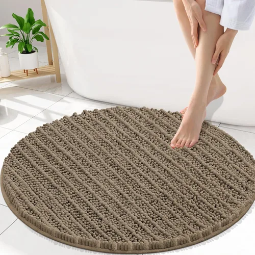 Miniatura 349 de Smiry Alfombras de Baño 24x16 pulgadas, Alfombras de Baño de Chenilla Extra Suaves y Absorbentes, Respaldo de Goma Antideslizante, Lavable a Máquina