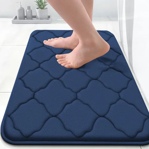 Miniatura 321 de OLANLY Alfombra de Baño de Espuma Viscoelástica de 24 x 16 pulgadas, Ultra Suave y Absorbente, Alfombras de Baño Antideslizantes, Cómodas, Lavables