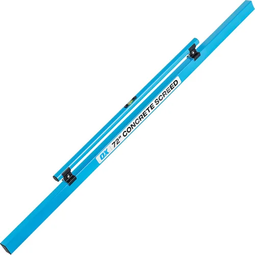 Miniatura 8 de OX TOOLS Serie Pro Nivel de concreto de 48 pulgadas con vial nivelador Aleación estructural resistente Mango ergonómico Ligero y reversible