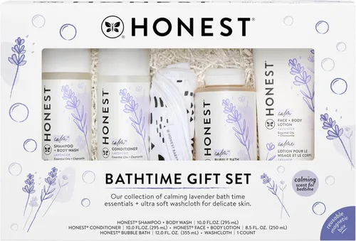 Miniatura 12 de The Honest Company Set de regalo para el baño sin fragancia, diseño Disney, hipoalergénico, artículos esenciales de baño para pieles sensibles