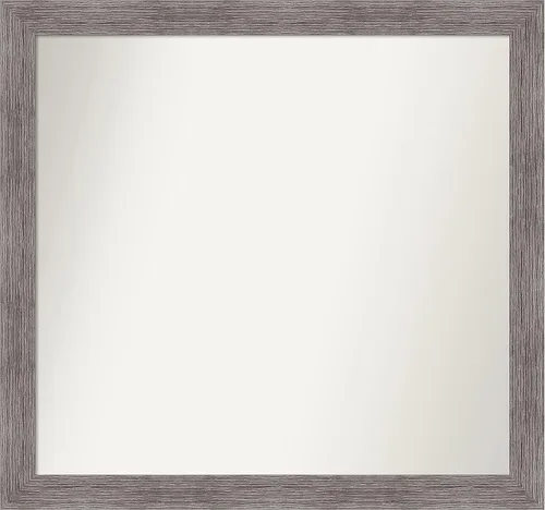 Miniatura 265 de Amanti Art Espejo de baño gris para sobre el fregadero, 31 x 48 pulgadas, espejo de tocador rectangular estrecho de color gris, marco de madera