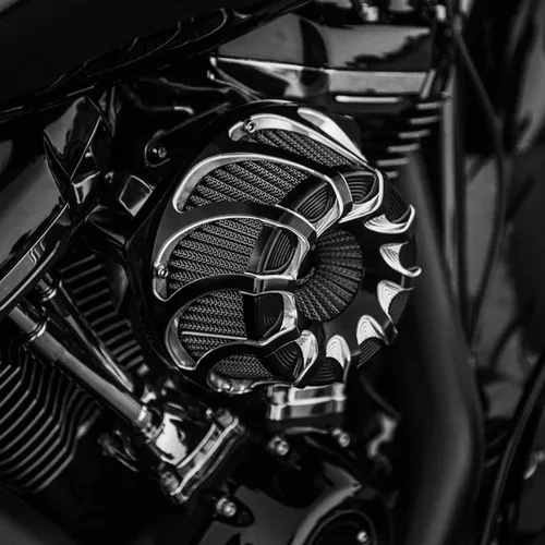 Miniatura 3 de Kit de entrada de aire limpiador de aire CNC para motocicletas con turbina, filtro de aire para Harley Sportster XL Touring Softail Dyna