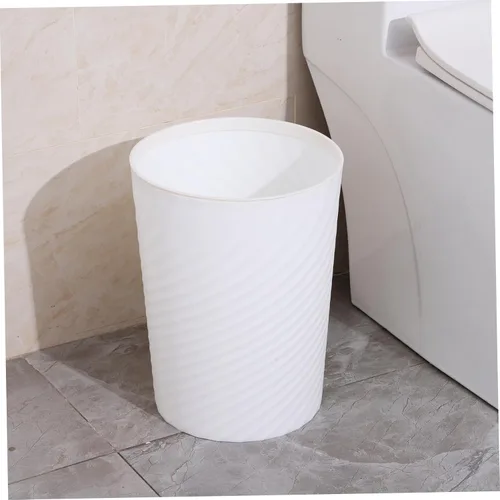 Miniatura 8 de Cabilock Bote de basura de plástico, blanco, 1.0 litros, duradero, fácil de usar, ideal para el hogar y la oficina