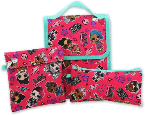 Miniatura 3 de L.O.L. Surprise! Muñecas Niñas 16" Mochila 5 piezas School Set, AzulRosa, Classic