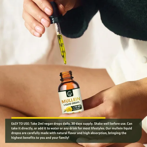 Miniatura 6 de GORNVB Paquete de 2 gotas de gordolobo para pulmones – Limpieza de pulmones y apoyo respiratorio, potente extracto de hoja de gordolobo 4 en 1