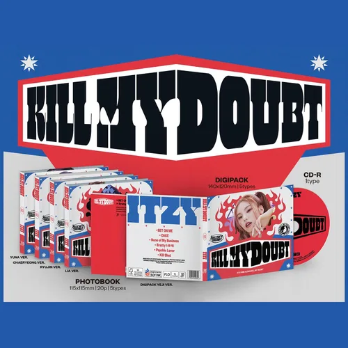 Miniatura 2 de ITZY - [KILL MY DOUBT] (DIGIPACK Ver. - Al azar) - Libro de fotos + tarjeta de fotos de unidad + libro de letras + mini póster plegable + calcomanía