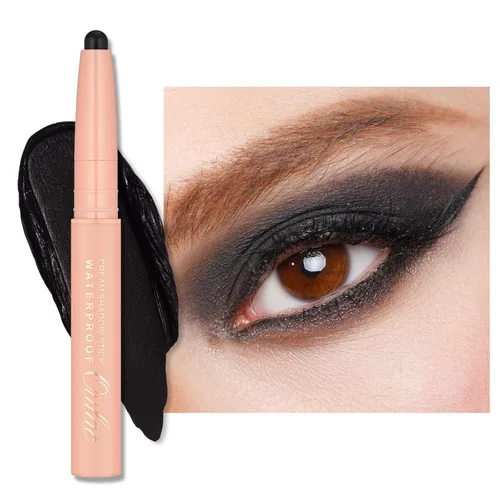 Miniatura 11 de Oulac Twist-Up Sombra de Ojos Brillante en Barra – Maquillaje de Ojos Vegano y Libre de Crueldad con Textura Cremoso y Mezclable, Resistente al 01